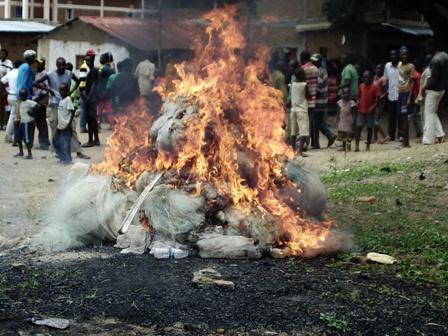 brûler les filets saisis