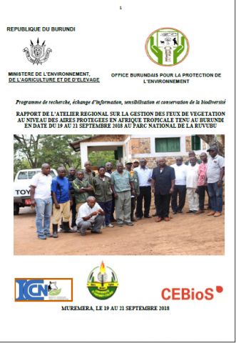 Atelier sur la gestion des feux au Parc National de la Ruvubu au Burundi