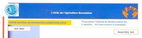 Aval de l'agriculture burundaise numéro 1