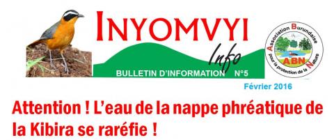 Bulletin d'information Inyomvyi numéro 5