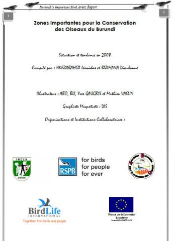 Burundi’s Important Bird Areas, Status and Trends 2008