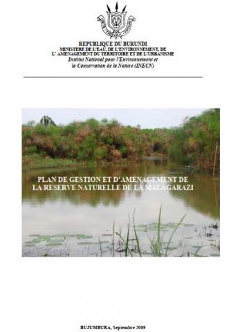 Plan de gestion et d’aménagement de la Réserve Naturelle de la Malagarazi