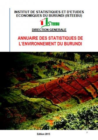 Annuaire des statistiques de l’environnement du Burundi : 2015