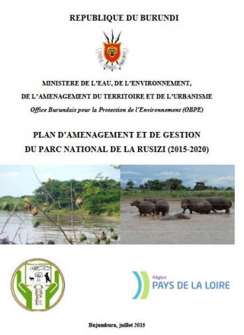 Plan d’Aménagement et de Gestion du Parc National de la Rusizi 2015-2020