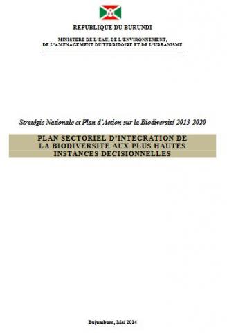 Plan sectoriel d’intégration de la biodiversité aux plus hautes instances décisionnelles