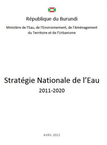 Stratégie Nationale de l'Eau au Burundi