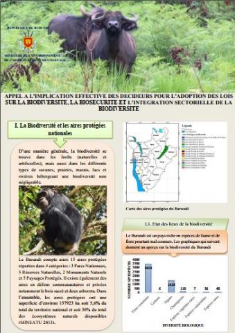 Appel à l’implication effective des décideurs pour l’adoption des lois sur la biodiversité, la biosécurité et l’intégration sectorielle de la biodiversité