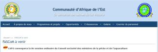 L’Organisation des pêches du lac Victoria (LVFO) convoquera la 8e session ordinaire du Conseil sectoriel des ministres de la pêche et de l’aquaculture (FASCoM) du 2 au 6 octobre 2026 à Bujumbura, République du Burundi.